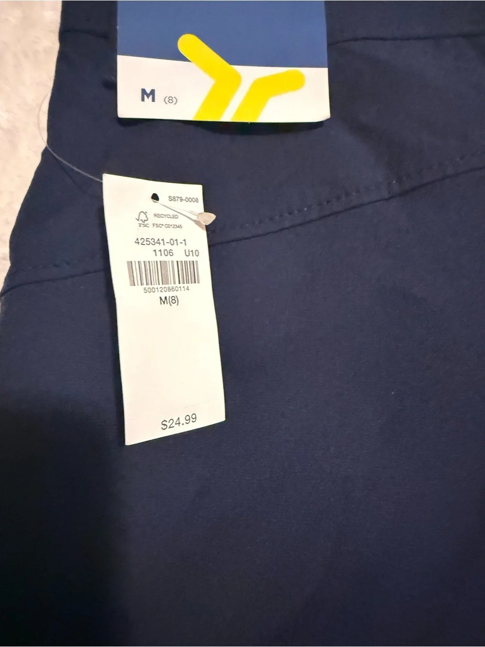 NWT-Old Navy Go-Dry Shorts Boys Navy Stretch Performance Active Athletic M (8)